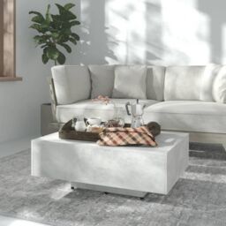 Berkfield Home Coffee Table Concrete Grey 85x55x31 cm Engineered Wood - Size: 85 x 55 x 31 cm
