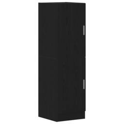 Berkfield Home Kitchen Cabinet Black 38x41.5x131.5 cm Engineered Wood - thumbnail 3