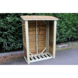 Churnet Valley Garden Furniture Ltd Heavy Duty Log Store - L60 x W120 x H180 cm - Min. Assembly Required in Brown - thumbnail 1
