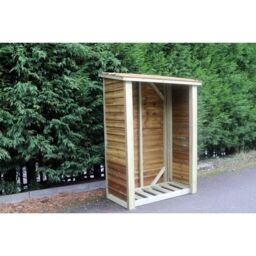 Churnet Valley Garden Furniture Ltd Heavy Duty Log Store - L60 x W120 x H180 cm - Min. Assembly Required in Brown - thumbnail 3