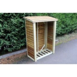 Churnet Valley Garden Furniture Ltd Heavy Duty Log Store - L60 x W120 x H180 cm - Min. Assembly Required in Brown - thumbnail 4