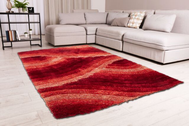 DS Living ULTRA PLUSH WAVE BLUE in Red - Size: 160 cm x 230 cm - image 1