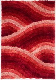 DS Living ULTRA PLUSH WAVE BLUE in Red - Size: 160 cm x 230 cm - thumbnail 2