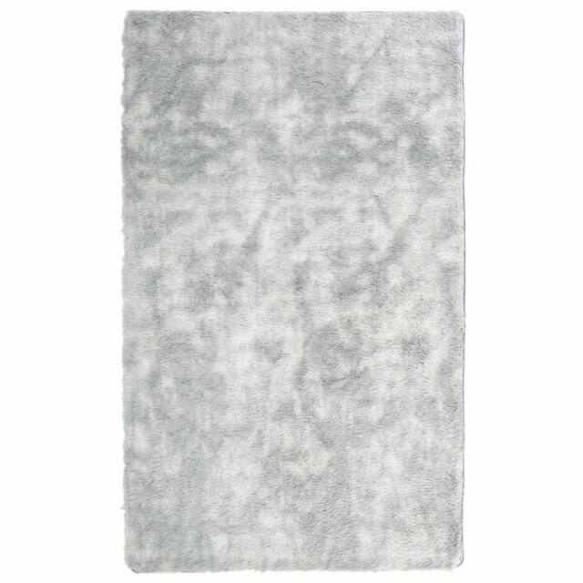 Berkfield Home Shaggy Rug High Pile NAVARRA Silver Grey 80x150 cm Polyester - Size: Medium - image 1