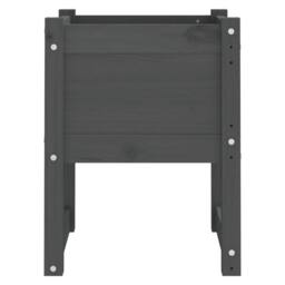Berkfield Home Planter Grey 40x40x52.5 cm Solid Wood Pine - thumbnail 4