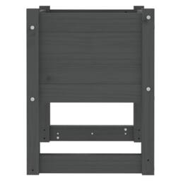 Berkfield Home Planter Grey 40x40x52.5 cm Solid Wood Pine - thumbnail 5