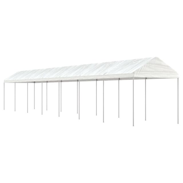 Berkfield Home Gazebo with Roof White 15.61x2.28x2.69 m Polyethylene - image 1