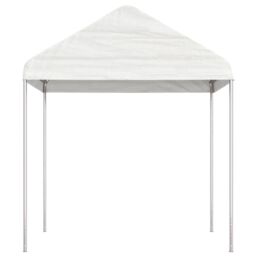 Berkfield Home Gazebo with Roof White 15.61x2.28x2.69 m Polyethylene - thumbnail 3