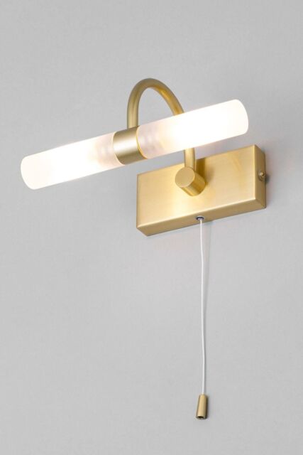 BHS Lighting Cygna Bathroom Wall Light in Metallic Gold - image 1