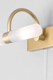 BHS Lighting Cygna Bathroom Wall Light in Metallic Gold - thumbnail 3