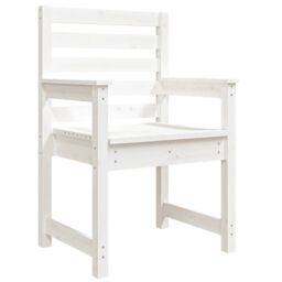 Berkfield Home Garden Chairs 2 pcs White 60x48x91 cm Solid Wood Pine - Size: 60 x 48 x 91 cm - thumbnail 5