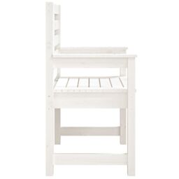 Berkfield Home Garden Chairs 2 pcs White 60x48x91 cm Solid Wood Pine - Size: 60 x 48 x 91 cm - thumbnail 6