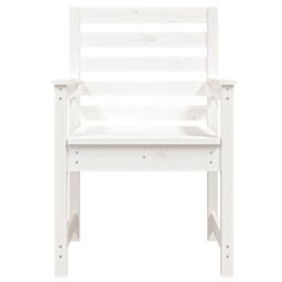 Berkfield Home Garden Chairs 2 pcs White 60x48x91 cm Solid Wood Pine - Size: 60 x 48 x 91 cm - thumbnail 4