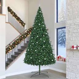 Berkfield Home Christmas Tree with Decorative String Lights Green 400 cm PVC