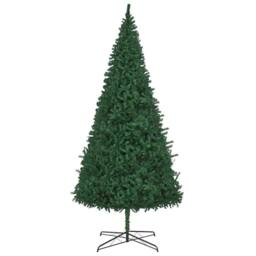 Berkfield Home Christmas Tree with Decorative String Lights Green 400 cm PVC - thumbnail 5