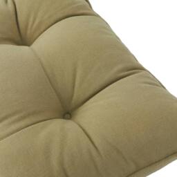 Yard Slub Cotton 2-Pack Plain Indoor/Outdoor Seat Pads in Dark Green - Size: 40 cm x 40 cm - thumbnail 5