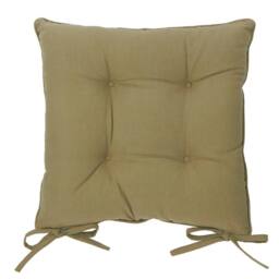 Yard Slub Cotton 2-Pack Plain Indoor/Outdoor Seat Pads in Dark Green - Size: 40 cm x 40 cm - thumbnail 4