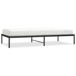 Berkfield Home Metal Bed Frame Black 100x200 cm - thumbnail 3