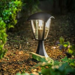 CGC Lighting Violet Outdoor Short Post Coach Style Light in Black - thumbnail 5