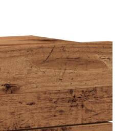Berkfield Home Wall-mounted Bedside Cabinet Old Wood 40x32x30 cm in Brown - Size: 40 x 32 x 30 cm - thumbnail 8