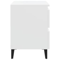 Berkfield Home Bed Cabinet White 40x35x50 cm Engineered Wood - Size: 40 x 35 x 50 cm - thumbnail 4