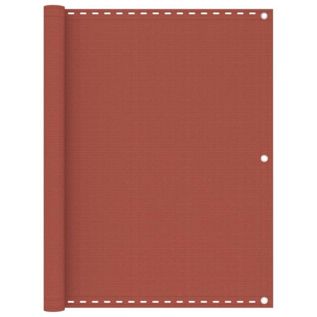 Berkfield Home Balcony Screen Terracotta 120x600 cm HDPE in Brown - image 1