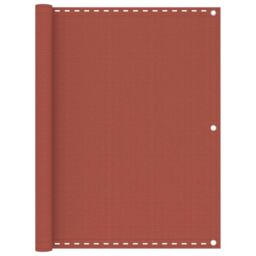Berkfield Home Balcony Screen Terracotta 120x600 cm HDPE in Brown - thumbnail 1