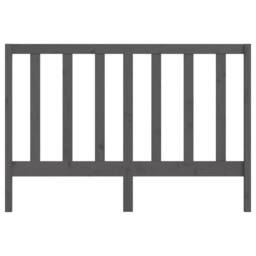 Berkfield Home Beautiful Bed Headboard Grey 166x4x100 cm Solid Wood Pine - Size: 166 x 4 x 100 cm - thumbnail 4
