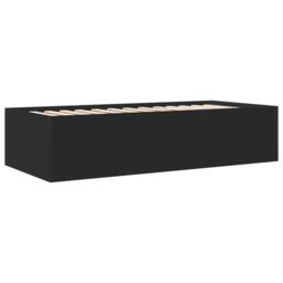 Berkfield Home Versatile Daybed with Drawers without Mattress Black 100x200 cm - thumbnail 6