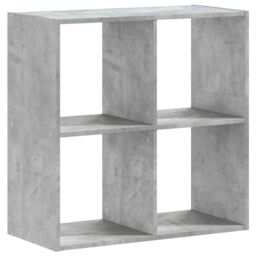 Berkfield Home Bookcase Concrete Grey 68.5x32x68.5 cm Engineered Wood - thumbnail 2