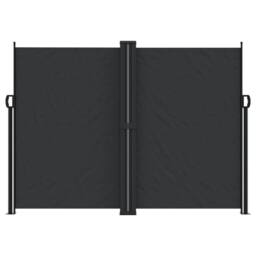 Berkfield Home Retractable Side Awning Black 180x1200 cm - thumbnail 3