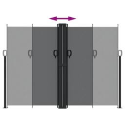 Berkfield Home Retractable Side Awning Black 180x1200 cm - thumbnail 5