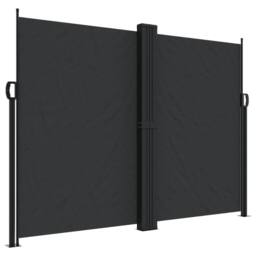Berkfield Home Retractable Side Awning Black 180x1200 cm - thumbnail 2