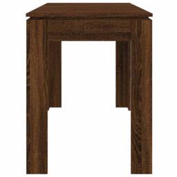 Berkfield Home Elegant Dining Table Brown Oak 120x60x76 cm Engineered Wood - Size: 120 x 60 x 76 cm - thumbnail 5