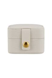 SHEONLY Women's Portable Mini Ring Holder Storage Box in White - thumbnail 4