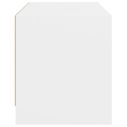 Berkfield Home TV Cabinet with Glass Doors White 68x37x42 cm - Size: 68 x 37 x 42 cm - thumbnail 7