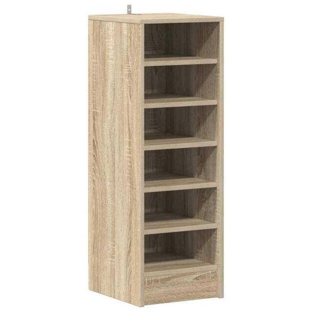 Berkfield Home Shoe Cabinet Sonoma Oak 31.5x35x90 cm Engineered Wood in Brown - image 1