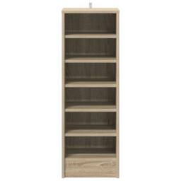 Berkfield Home Shoe Cabinet Sonoma Oak 31.5x35x90 cm Engineered Wood in Brown - thumbnail 4