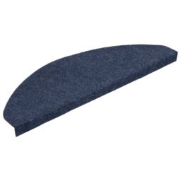 Berkfield Home Stair Mats Self-adhesive 15 pcs 65x22.5x3.5 cm Blue - Size: Medium - thumbnail 3
