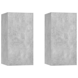 Berkfield Home 4 Piece TV Cabinet Set Concrete Grey Engineered Wood - thumbnail 7