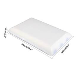 KORVIXA Luxury Pillow Firm Side Support Memory Foam in White - thumbnail 2