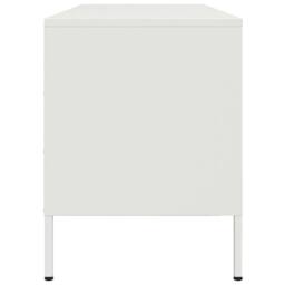 Berkfield Home TV Cabinet White 100.5x39x50.5 cm Steel - thumbnail 7