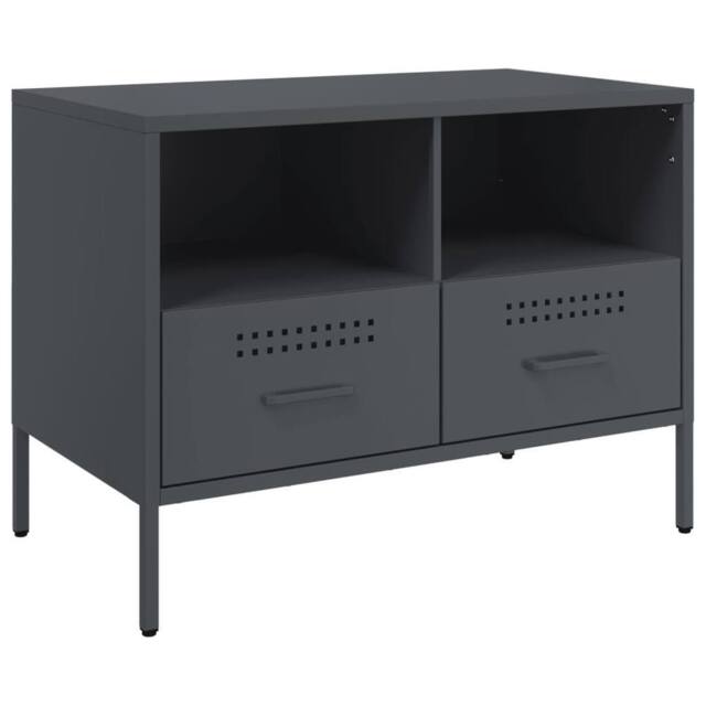 Berkfield Home TV Cabinet Anthracite 68x39x50.5 cm Steel in Dark Grey - image 1