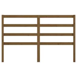 Berkfield Home Bed Headboard Honey Brown 156x4x100 cm Solid Wood Pine - Size: 156 x 4 x 100 cm - thumbnail 4