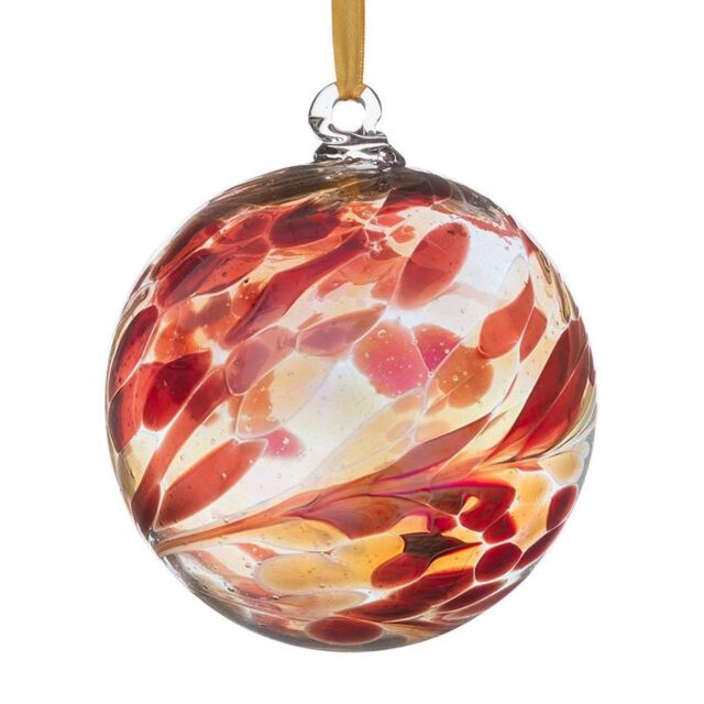 Sienna Glass Angel Orb Archangel Gabriel Copper in Burnt Orange - image 1