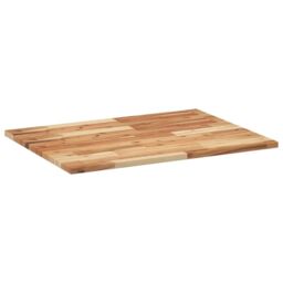 Berkfield Home Bathroom Vanity Top Oil Finished 100x60x2 cm Solid Wood Acacia in Brown - Size: 100 x 60 x 2 cm - thumbnail 6