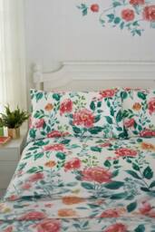 Deyongs Wild Peony Cotton Printed Duvet Set - Size: Double - thumbnail 4