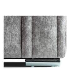 Furniture 786 Chiswick Left Hand Facing Corner Sofa with Footstool in Silver - thumbnail 5