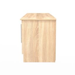 Ready Assembled 2 U Carlton 2 Door 2 Drawer Superwide TV Unit (Ready Assembled) in Light Oak - thumbnail 3
