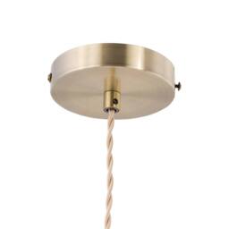 First Choice Lighting Flex - Antique Brass Pendant Kit with Cream Braided Cable in Bronze - thumbnail 2